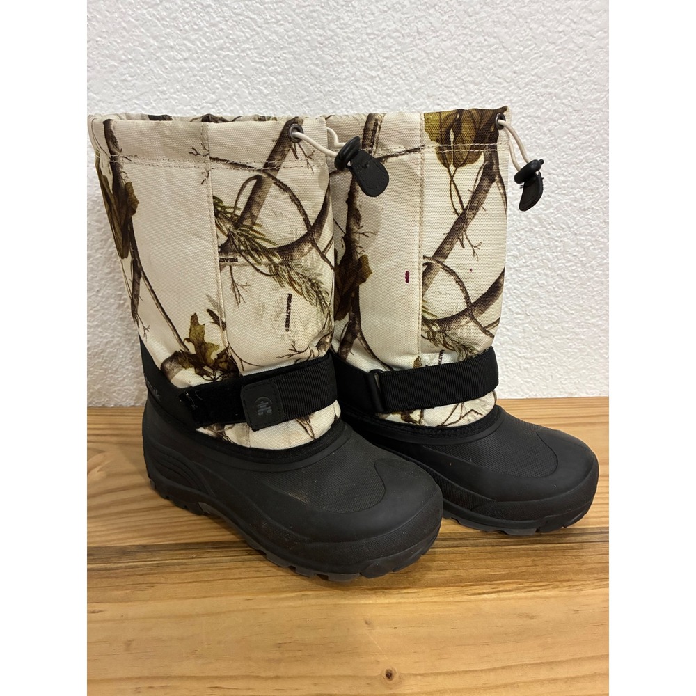 Kamik Boots Youth Size 5 Camo Winter Snow Waterproof Insulated Made Canada